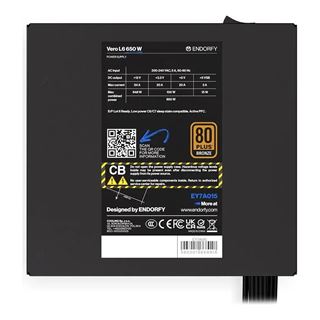 650 Watt Endorfy Vero L6 Non-Modular 80+ Bronze