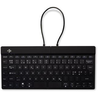 R-Go Tastatur Split Break Nordic-Layout kabellos schwarz