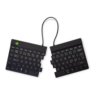 R-Go Tastatur Split Break Nordic-Layout kabellos schwarz