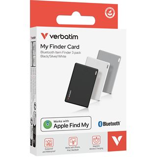 Verbatim My Finder Card Bluetooth Finder 3 pack b/s/w