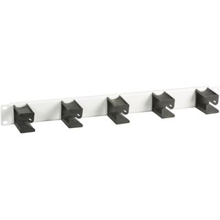 EFB Elektronik 19" 1HE Kabelf?hrungspanel, 5x B?gel f?r LWL, grau