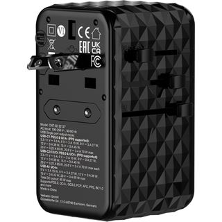 Verbatim Charge'n'Travel Adapter 85W retractable cable