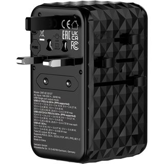 Verbatim Charge'n'Travel Adapter 85W retractable cable