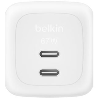 BELKIN BOOSTCHARGE 67W DUAL USB-C LADE POWER DELIVERY UND PPS WEISS