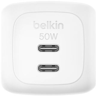 BELKIN BOOSTCHARGE 50W DUAL USB-C LADE POWER DELIVERY UND PPS WEISS