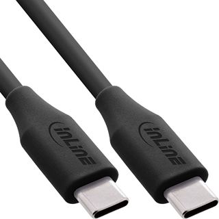 (€4,95*/1m) 2.00m InLine USB2.0 Anschlusskabel USB C Stecker auf