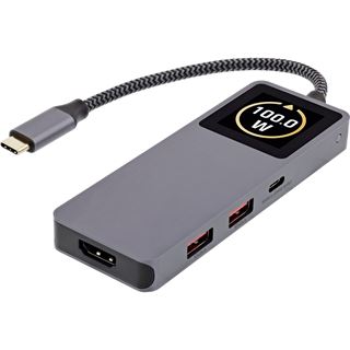 InLine USB 3.2 Gen.2 Hub, 3x USB-C, 2x USB-A, HDMI 4K, PD 100 W,