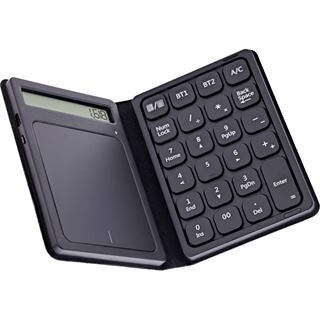 InLine Bluetooth Nummernblock mit Touchpad, Display, faltbar, schwarz