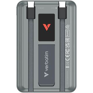 Verbatim Charge?n?Go Power Bank 2C & Display 10000mAh grey