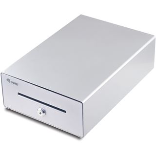 Equip Kassenschublade 4Schein-/4M&uuml;nzf&auml;cher RJ11 POS Silber