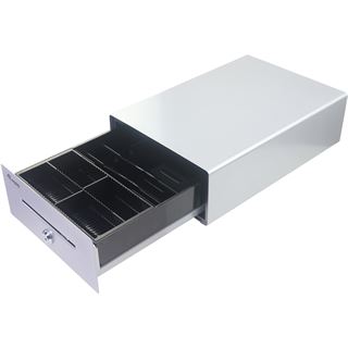 Equip Kassenschublade 4Schein-/4M&uuml;nzf&auml;cher RJ11 POS Silber