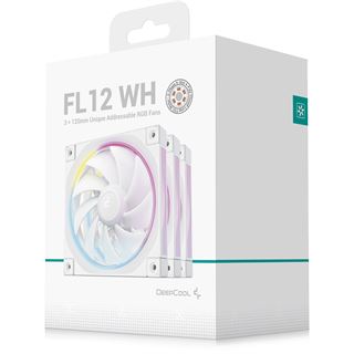 120x120x25mm Deepcool FL12 White 3er-Pack