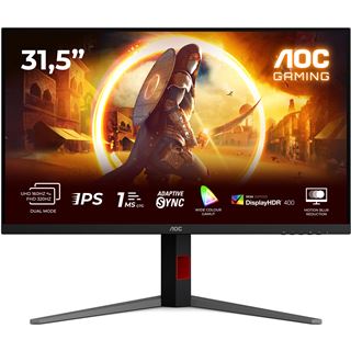 32" (81,28cm) AOC U32G4U schwarz/rot 3840x2160 1xDisplayPort 1.4