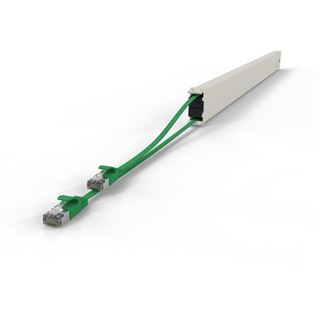 PATCHBOX Kassette Cat 6A 46HE STP 2,5m gr&uuml;n