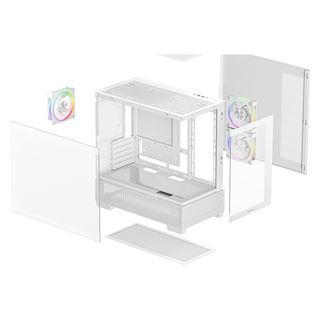 Deepcool CG380 3F Mini Tower ohne Netzteil weiss
