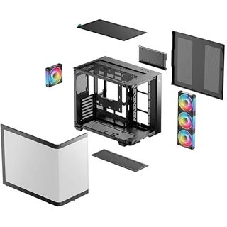 Deepcool CG530U 4F Midi Tower ohne Netzteil schwarz