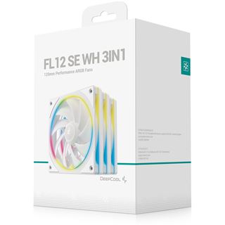 120x120x25mm Deepcool FL12R SE WH Pack ARGB PWM