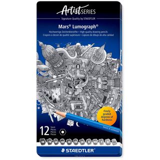 Staedtler Bleistift Mars Lumograph 12ST Sechskant