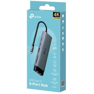 TP-LINK USB TYPE-C 9-PORT HUB 1 HDMI 1 LAN 2 USB-A 1 USB-C