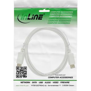 (&euro;3,30*/1m) 3.00m InLine Displayport 1.4 Anschlusskabel