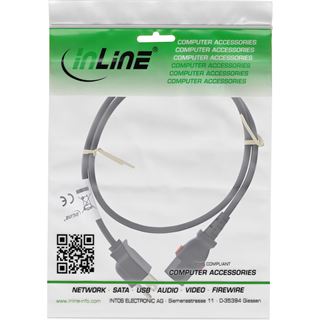 (&euro;8,90*/1m) 1.00m InLine Stromkabel USA Netzstecker auf C13