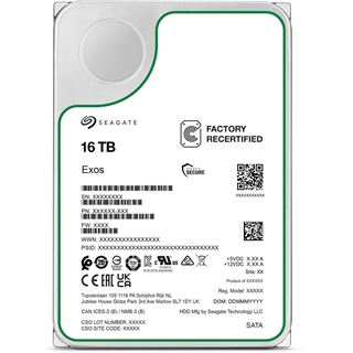 16TB Seagate Factory Recertified HD3.5" SATA3-Raid