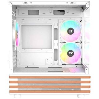 Thermaltake View 170 WS ARGB Snow Mini Tower ohne Netzteil weiss/braun