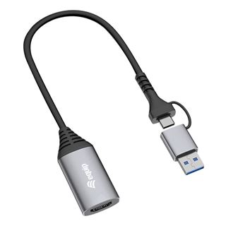 Equip Adapter USB-C/A->HDMI 1920x1080/ 60Hz Alu.