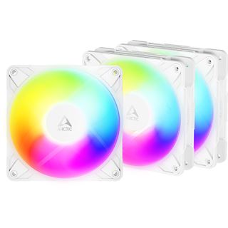 120x120x27mm Arctic P12 Pro Reverse A-RGB PWM wei&szlig; 3er-Pack
