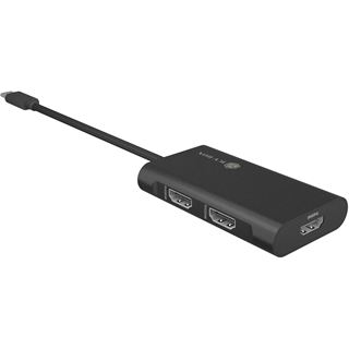 Icy Box Adapter USB Type-C 3x HDMI-Videoausg?nge