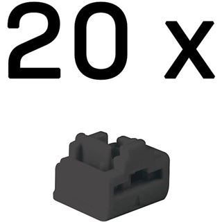 Lindy RJ45 Port Schl&ouml;sser SCHWARZ, 20er-Pack