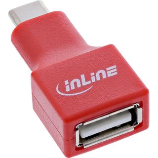 InLine USB-Datenblocker, Adapter USB-C Stecker an USB-A Buchse, 5 V,
