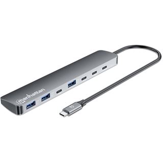 Manhattan 7-Port USB-C/USB-A Hub 4+3 mit Power Delivery