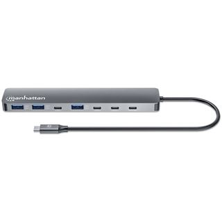 Manhattan 7-Port USB-C/USB-A Hub 4+3 mit Power Delivery