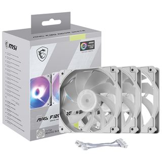 120x120x26mm MSI MAG F120 ARGB White-3RW Triple Pack