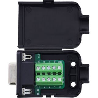 InLine D-Sub 9 Breakout-Terminalblock, Buchse, Schraubklemme,
