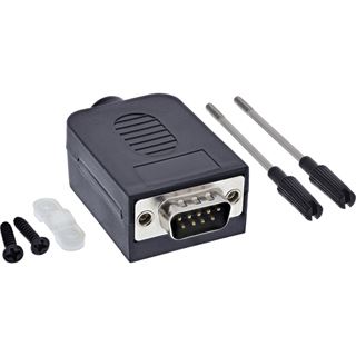 InLine D-Sub 9 Breakout-Terminalblock, Stecker, Schraubklemme,
