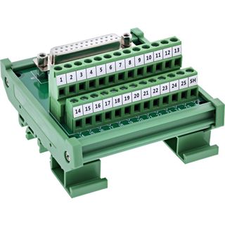 InLine D-Sub 25 Terminalblock, Buchse, Schraubklemme, f&uuml;r