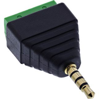 InLine Adapter 3,5 mm Klinke 4-pol Stereo/Mikro auf Terminalblock,