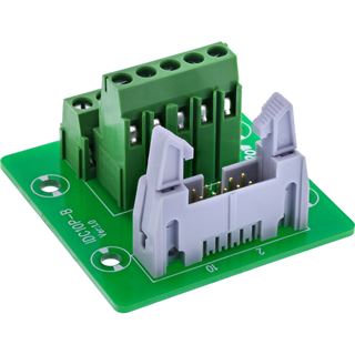 InLine IDC 10 Buchse an Terminalblock, 5-polig, auf Platine