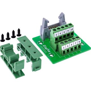InLine IDC 10 Buchse an Terminalblock, 5-polig, auf Platine