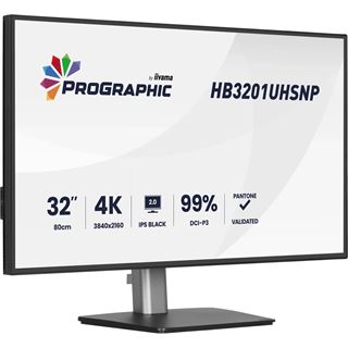 31.5" (80,01cm) iiyama ProGraphic HB3201UHSNP-B1 schwarz/silber