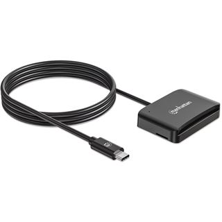Manhattan USB 2.0 Typ-C Kartenleseger&auml;t Smartcard- microSDXC