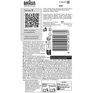 Braun Rasierklinge 51330 / Kombipack 54B Silber