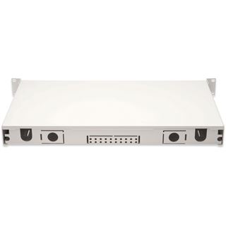 Digitus LWL Splei&szlig;box 1HE best&uuml;ckt 24x SC DX OM4 grau