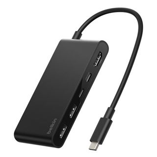 Belkin CONNECT 5-IN-1 USB-C HUB WITH DUAL USB-C PORTS BLACK
