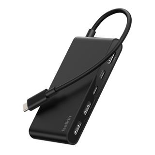 Belkin CONNECT 5-IN-1 USB-C HUB WITH DUAL USB-C PORTS BLACK