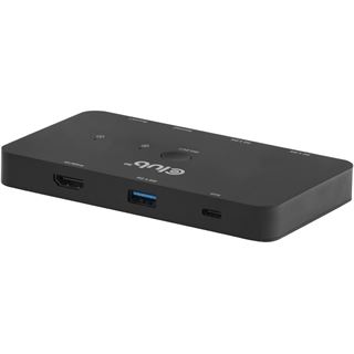Club 3D KVM Switch 4K60Hz 2x USB-C> HDMI/3xUSB/USB-C 100W PD