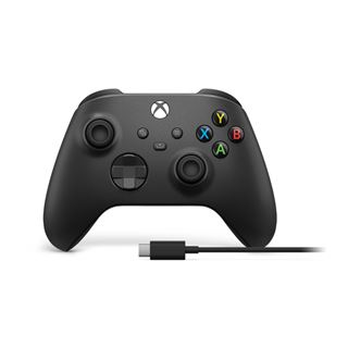 Microsoft Wireless Controller + USB-C Cabel 2,7m Carbon Black,