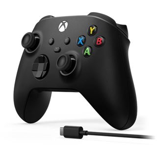 Microsoft Wireless Controller + USB-C Cabel 2,7m Carbon Black,